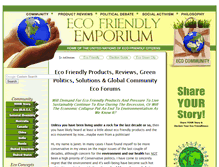 Tablet Screenshot of eco-friendly-emporium.com